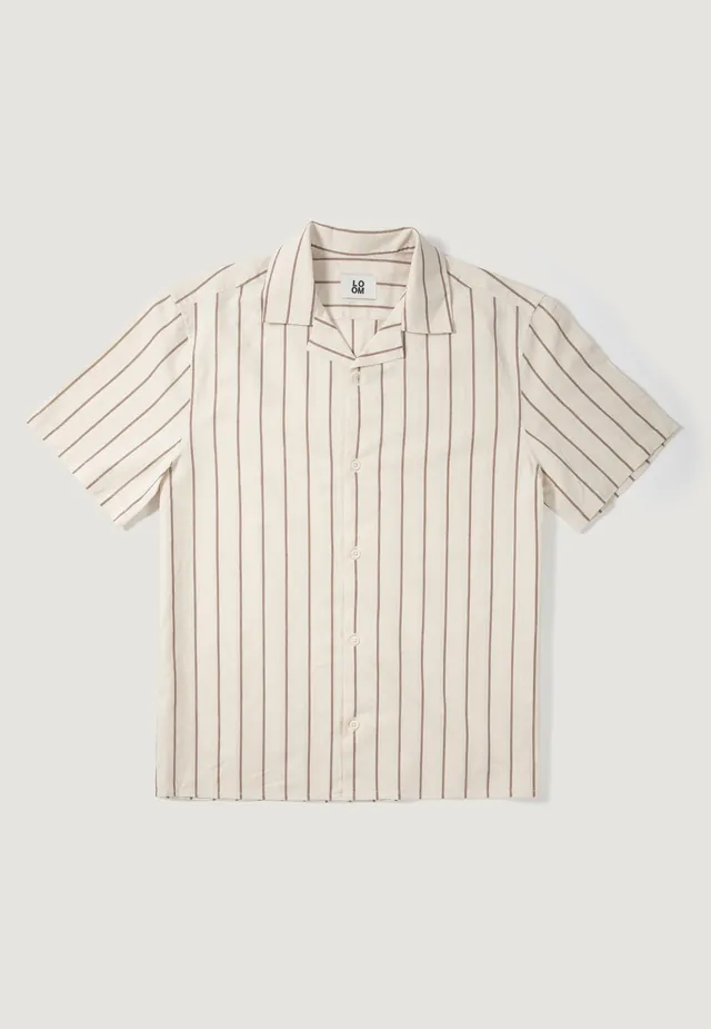 Chemise rayée à manches courtes