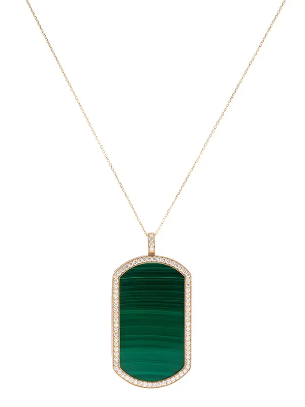 Pendentif en malachite