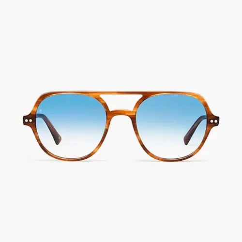 Lunettes aviateur en écaille