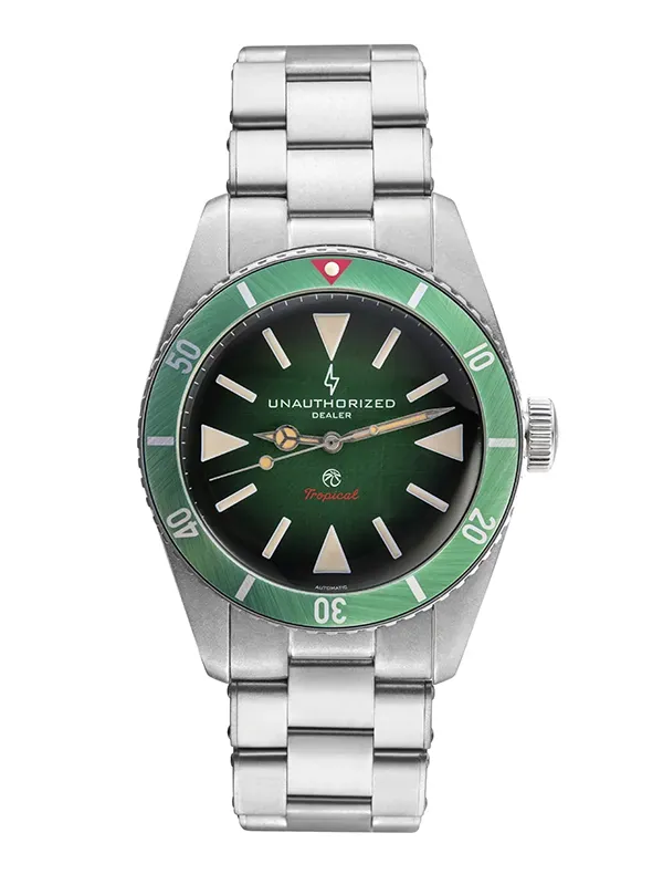 Montre au cadran vert
